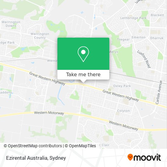 Ezirental Australia map