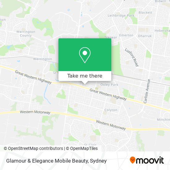 Glamour & Elegance Mobile Beauty map