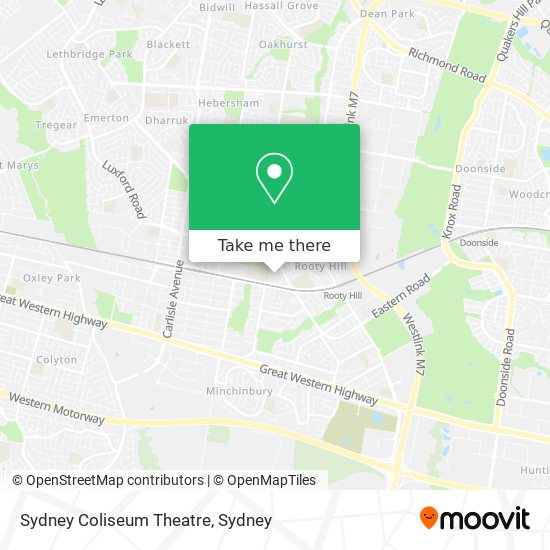 Sydney Coliseum Theatre map