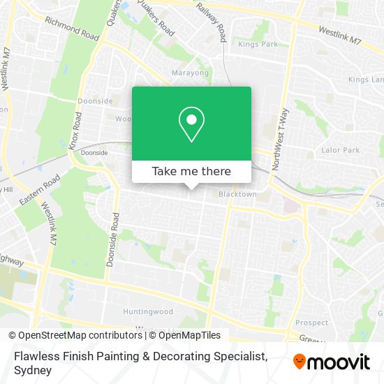 Flawless Finish Painting & Decorating Specialist map