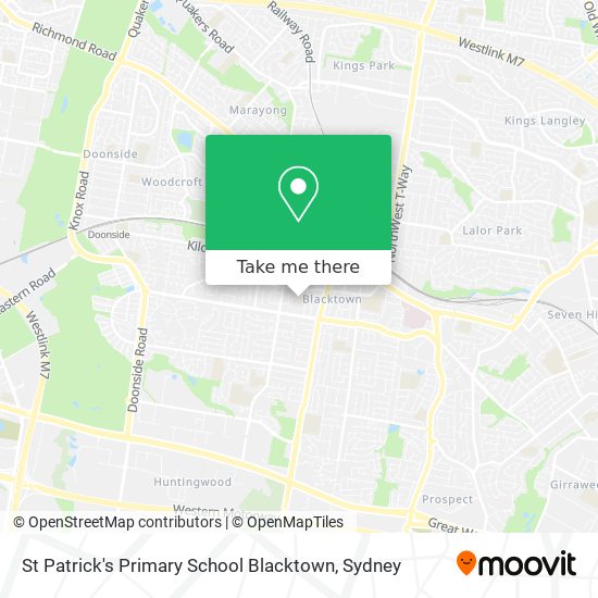 St Patrick's Primary School Blacktown map