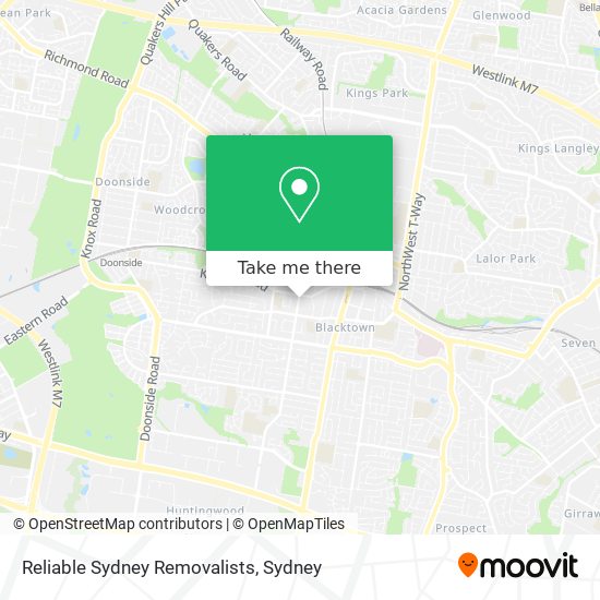 Reliable Sydney Removalists map