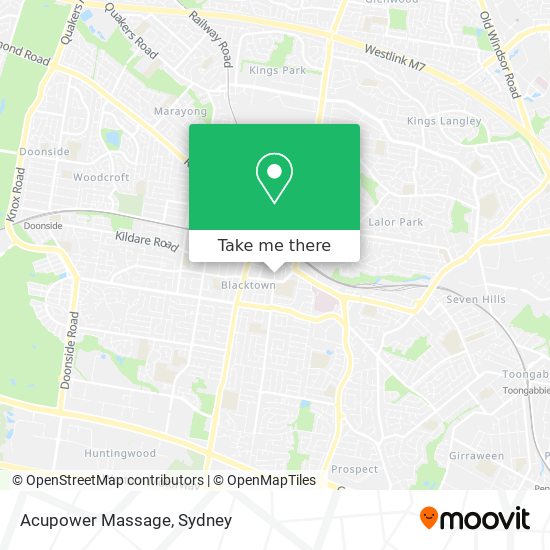 Acupower Massage map