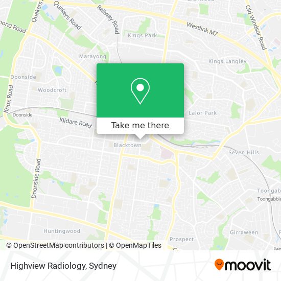 Highview Radiology map