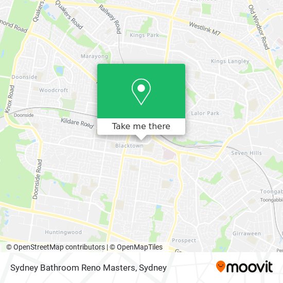 Sydney Bathroom Reno Masters map