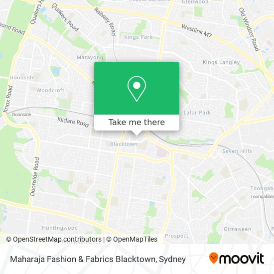 Maharaja Fashion & Fabrics Blacktown map