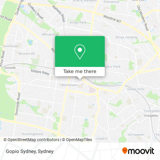 Mapa Gopio Sydney