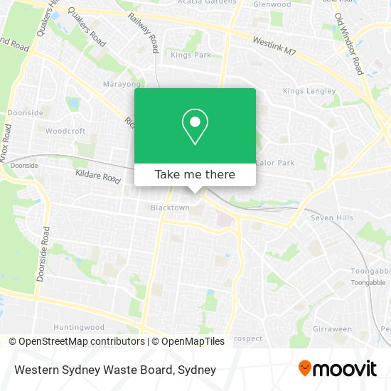 Western Sydney Waste Board map