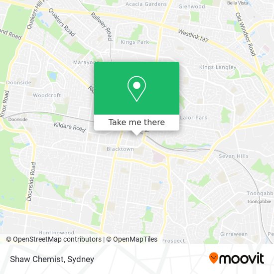 Shaw Chemist map