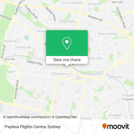 Payless Flights Centre map