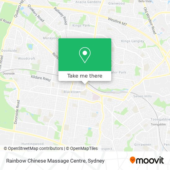 Mapa Rainbow Chinese Massage Centre