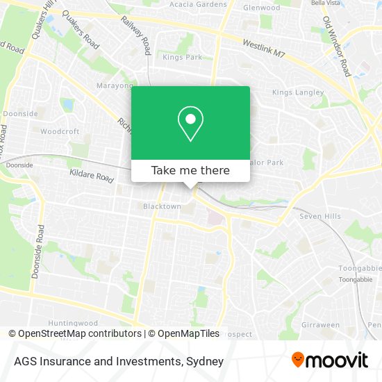 AGS Insurance and Investments map