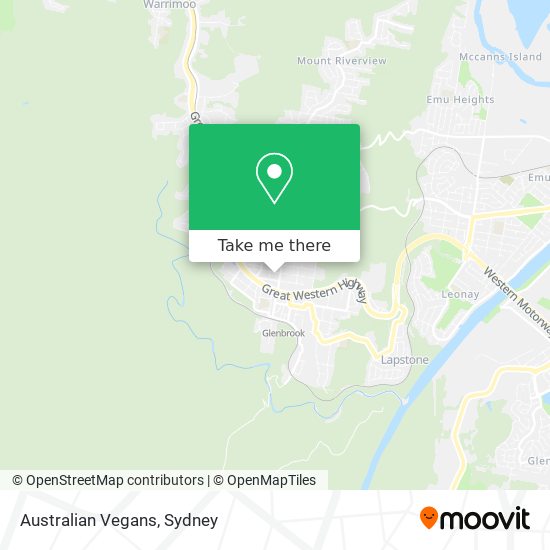 Mapa Australian Vegans