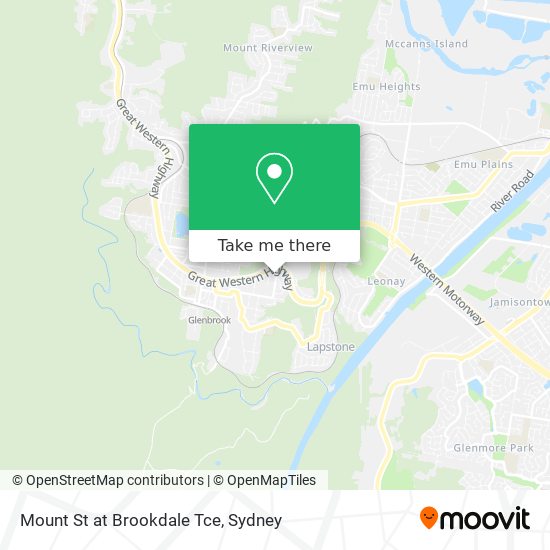 Mapa Mount St at Brookdale Tce