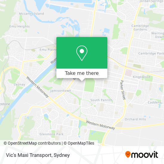 Vic's Maxi Transport map