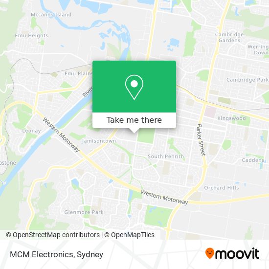 MCM Electronics map