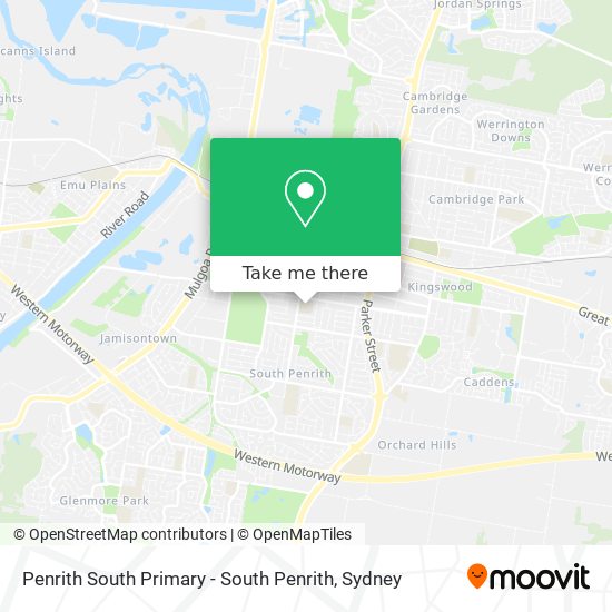 Penrith South Primary - South Penrith map