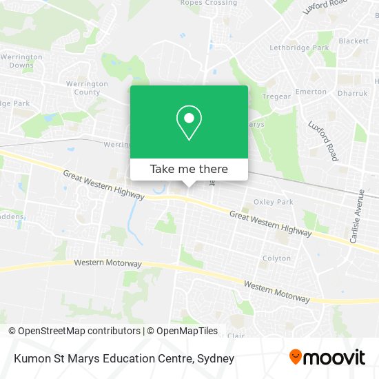 Kumon St Marys Education Centre map