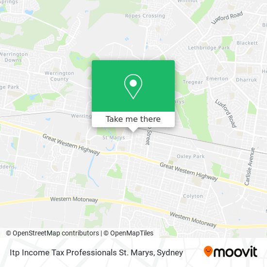 Itp Income Tax Professionals St. Marys map