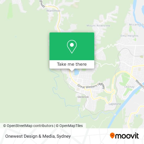 Mapa Onewest Design & Media