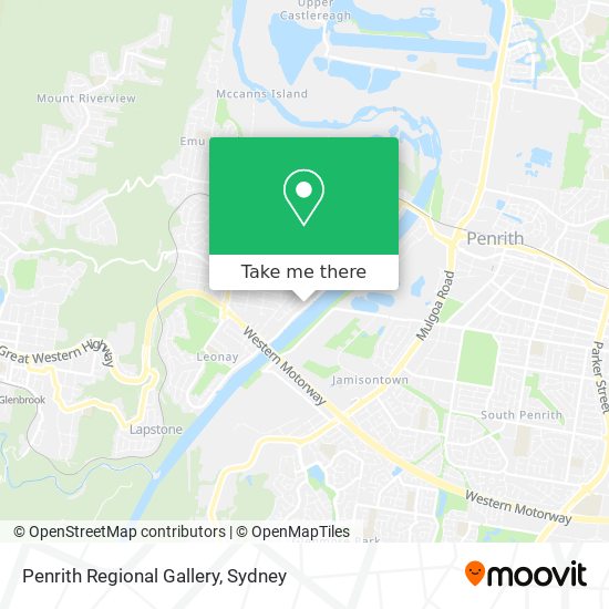 Penrith Regional Gallery map