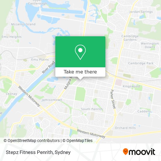 Stepz Fitness Penrith map