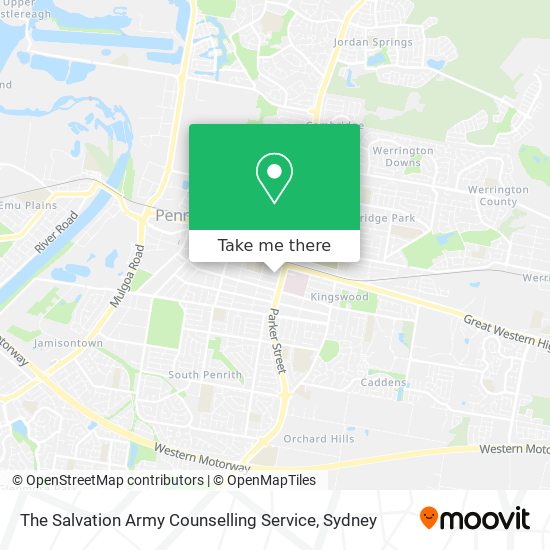 Mapa The Salvation Army Counselling Service