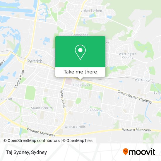 Mapa Taj Sydney