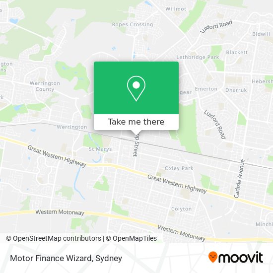 Motor Finance Wizard map