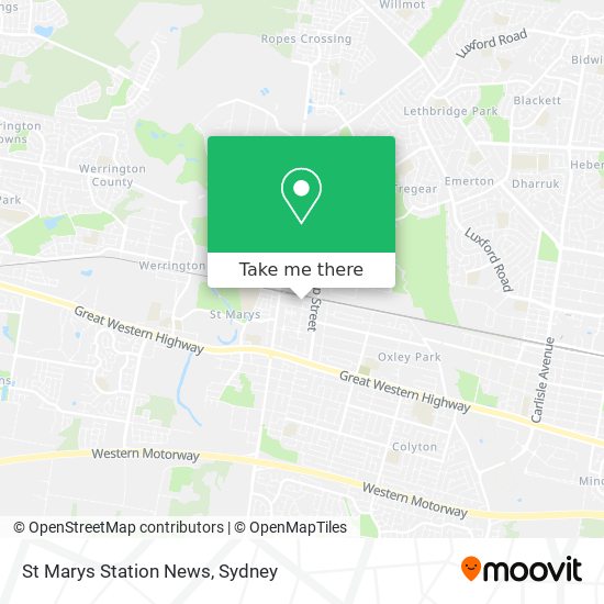 St Marys Station News map