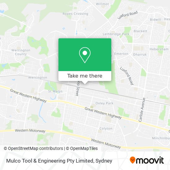 Mulco Tool & Engineering Pty Limited map