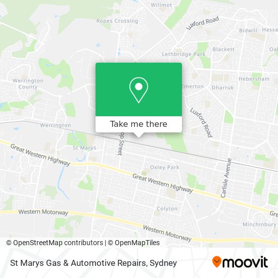 St Marys Gas & Automotive Repairs map