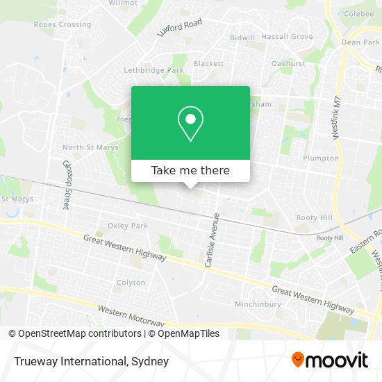 Trueway International map