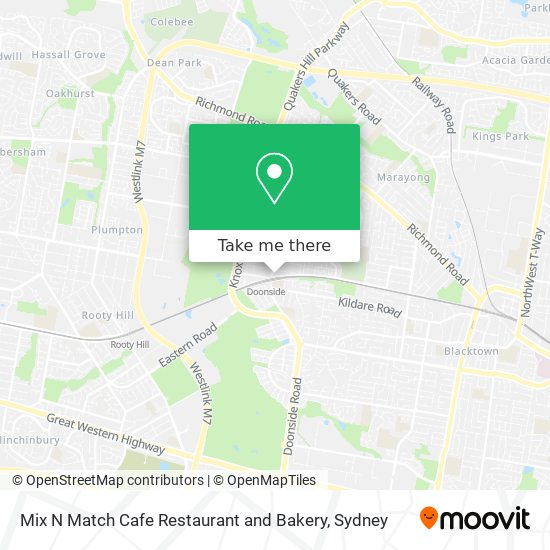 Mix N Match Cafe Restaurant and Bakery map