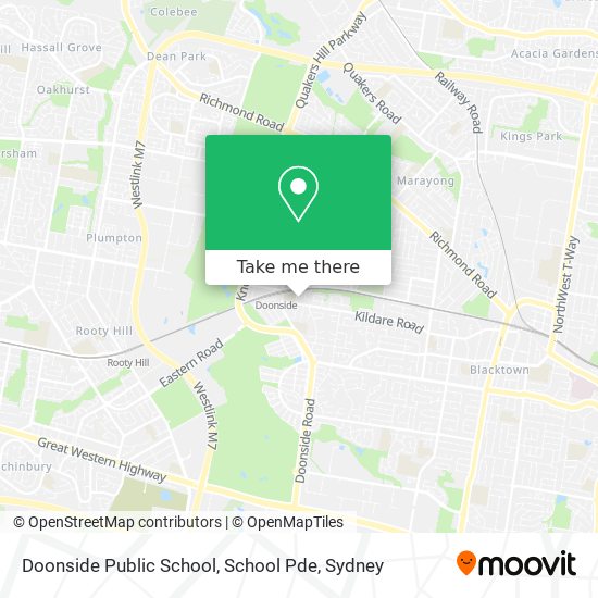 Doonside Public School, School Pde map