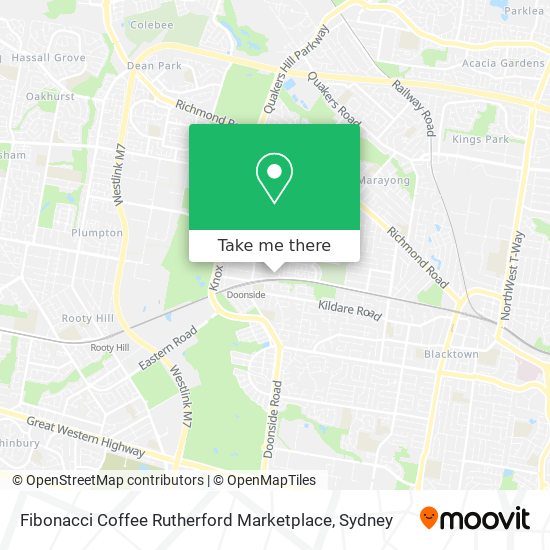 Fibonacci Coffee Rutherford Marketplace map