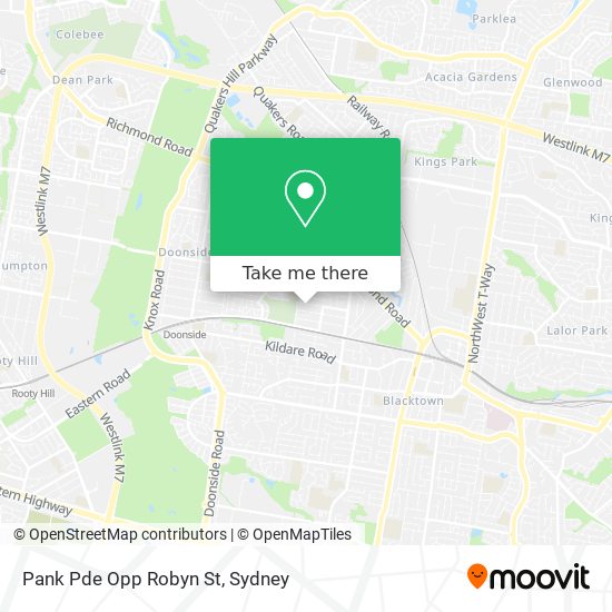 Pank Pde Opp Robyn St map