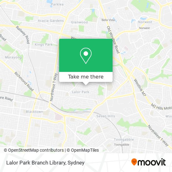 Lalor Park Branch Library map