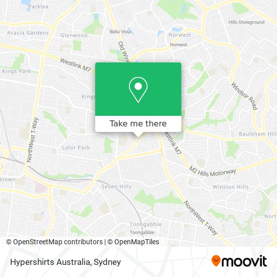 Hypershirts Australia map