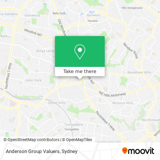 Anderson Group Valuers map