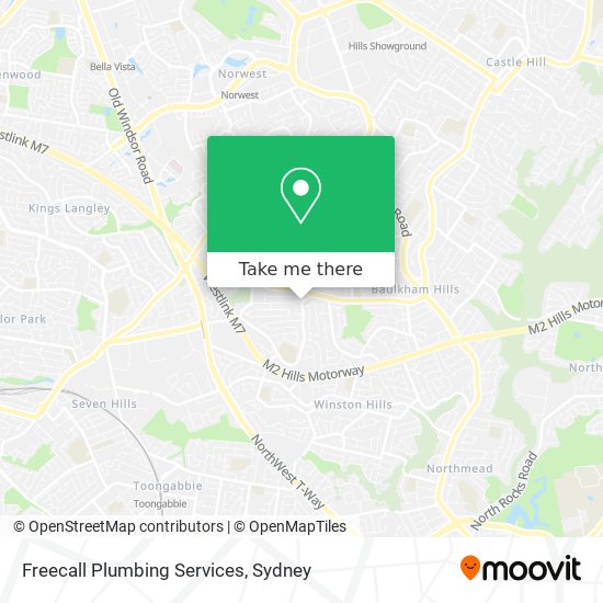 Freecall Plumbing Services map