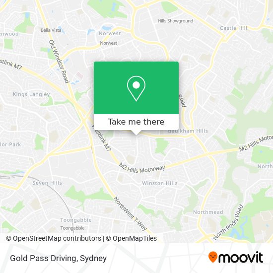 Gold Pass Driving map