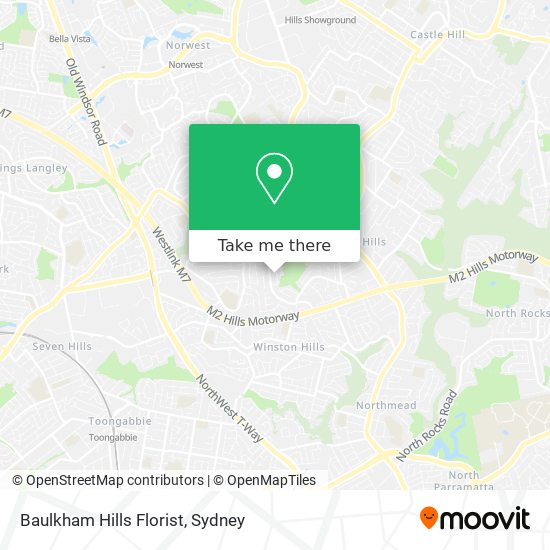 Baulkham Hills Florist map