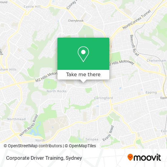 Corporate Driver Training map