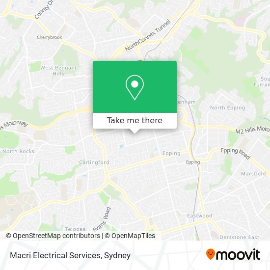 Macri Electrical Services map