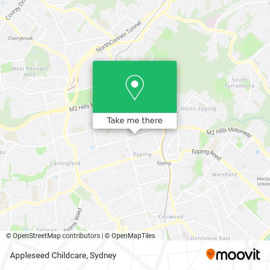 Appleseed Childcare map