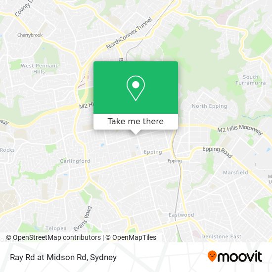 Ray Rd at Midson Rd map