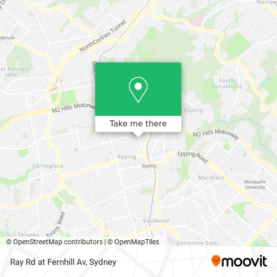 Ray Rd at Fernhill Av map