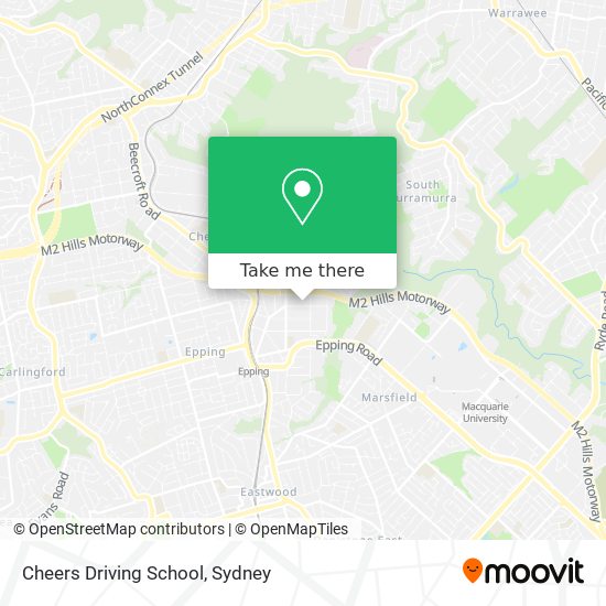 Mapa Cheers Driving School