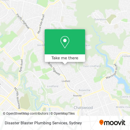 Disaster Blaster Plumbing Services map